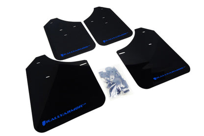 Rally Armor 02-07 Subaru WRX/STI/RS/2.5i (wagons req mod) UR Black Mud Flap w/ Blue Logo.