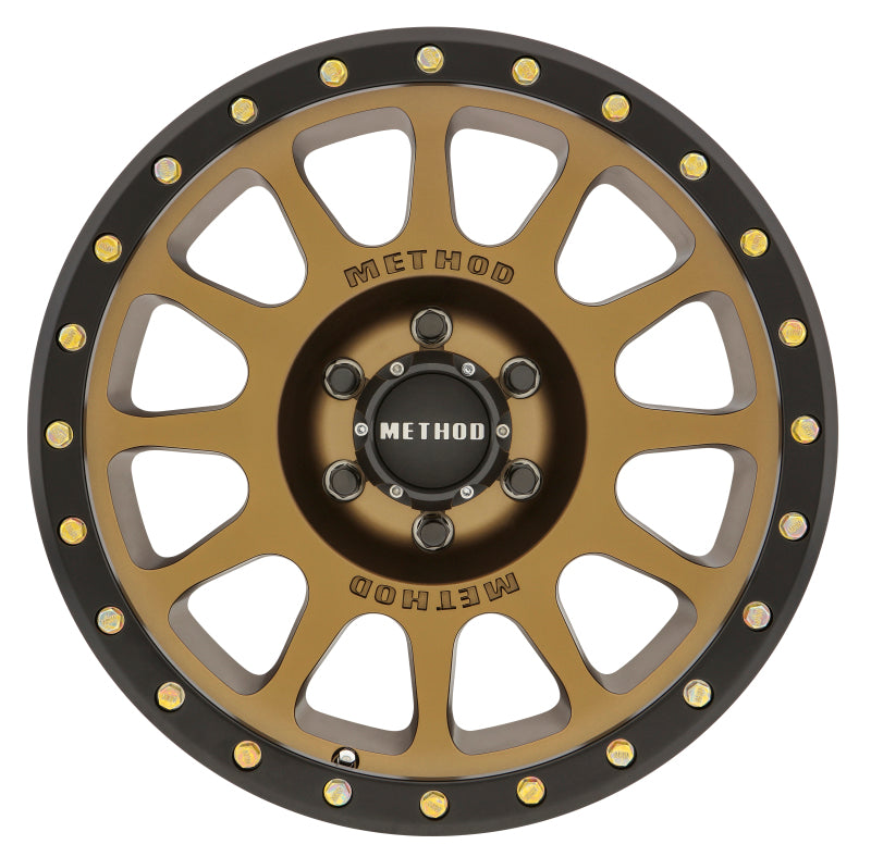 Method MR305 NV 17x8.5 0mm Offset 6x5.5 108mm CB Method Bronze/Black Street Loc Wheel.