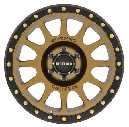 Method MR305 NV 17x8.5 0mm Offset 6x5.5 108mm CB Method Bronze/Black Street Loc Wheel.