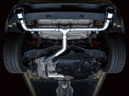 AWE Tuning Track Catback Edition Exhaust - Chrome Tips | 3020-32658