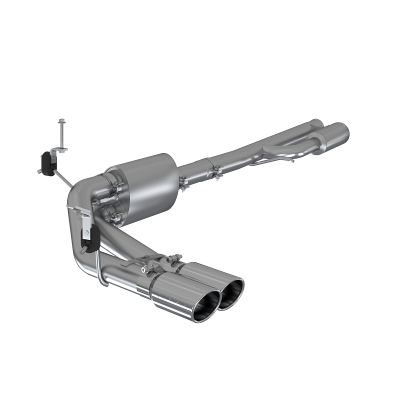 MBRP 2019+ Chevrolet Silverado 1500 4.5L/5.3L Pre-Axle Dual Side Exite w/ 4in OD Tip - AL.