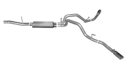 Gibson 15-18 Chevrolet Silverado 1500 LS 5.3L 3in/2.25in Cat-Back Dual Extreme Exhaust - Aluminized.