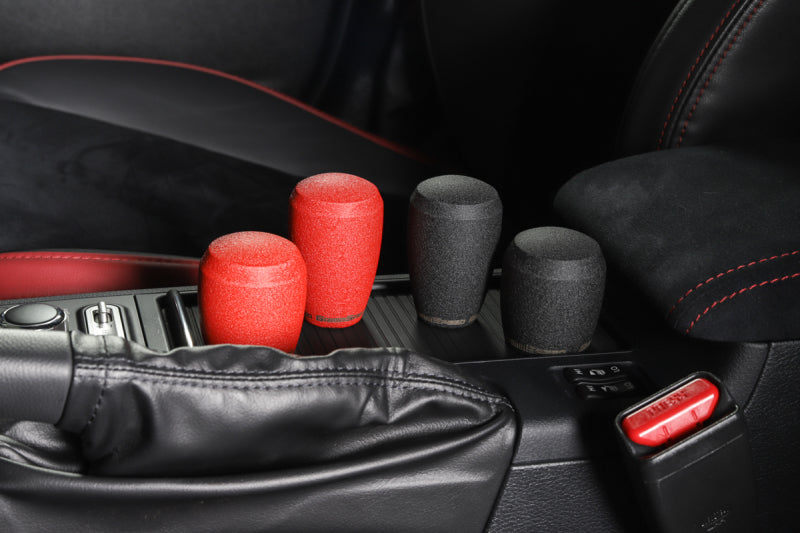 GrimmSpeed Stubby Shift Knob Stainless Steel Red - M12x1.25.