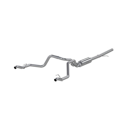 MBRP 2019 Chevrolet Silverado 1500 4.3L/5.3L 2.5in Cat Back Dual Rear Exit - T409.