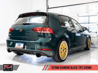 AWE Tuning Track Catback Exhaust - 102MM Diamond Black Tips |3020-33046