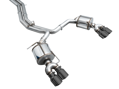 AWE Tuning Touring Catback Exhaust - Diamond Black Tips | 3015-43107