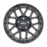 Weld Off-Road W902 17X10 Cinch Beadlock 5X127 5X139.7 ET-24 BS4.50 Gloss BLK MIL / BLK Ring 87.1
