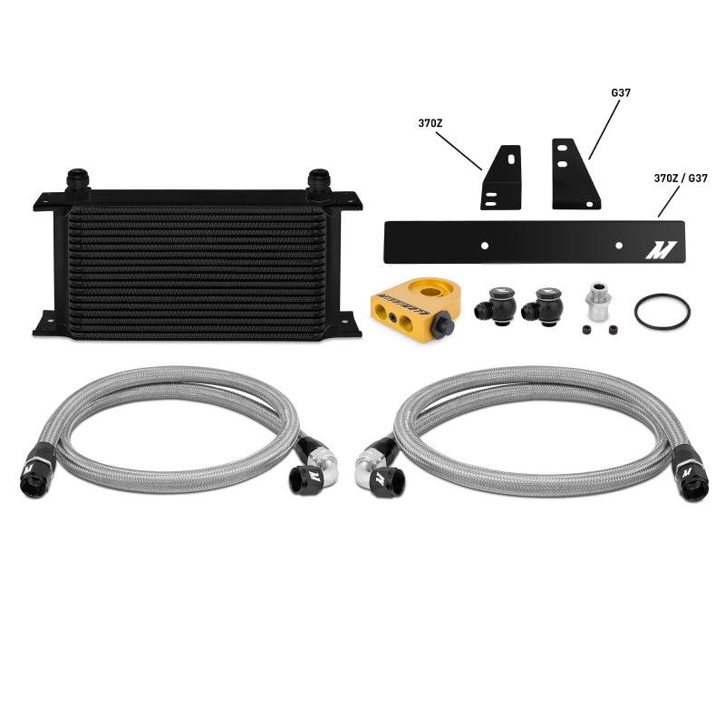 Mishimoto 09-12 Nissan 370Z / 08-12 Infiniti G37 (Coupe Only) Thermostatic Oil Cooler Kit.