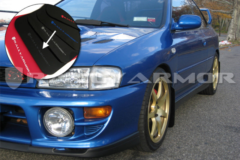Rally Armor 1993-2001 Subaru Impreza UR Black Mud Flap w/ Grey Logo.