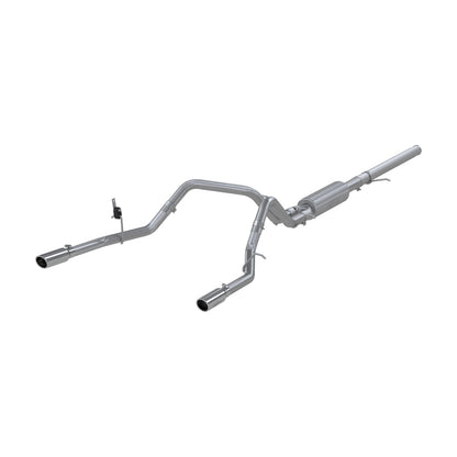 MBRP 14 Chevy/GMC 1500 Silverado/Sierra 4.3L V6/5.3L V8 Dual Split Rear T409 3in Cat Back Exhaust.