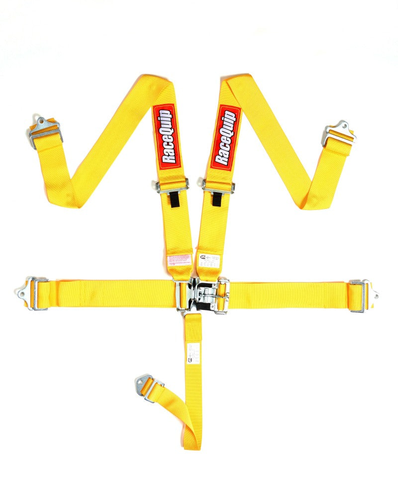 RaceQuip Yellow L & L 5pt Seat Belt.