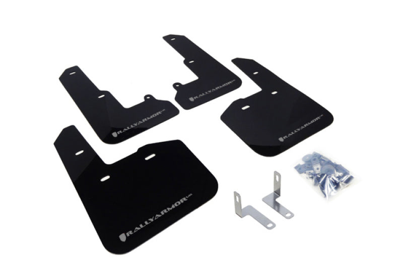 Rally Armor 2015 Subaru Legacy UR Black Mud Flap w/ Silver Logo.