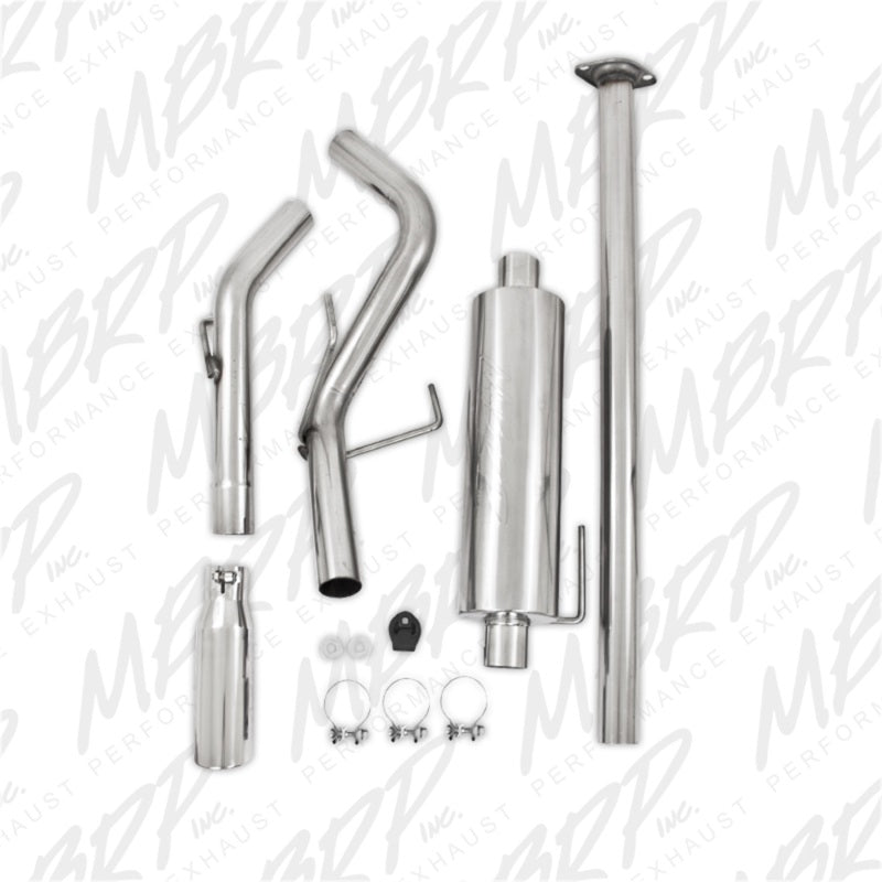 MBRP 05-13 Toyota Tacoma 4.0L EC/CC Cat Back Single Exit Aluminized Exhaust.
