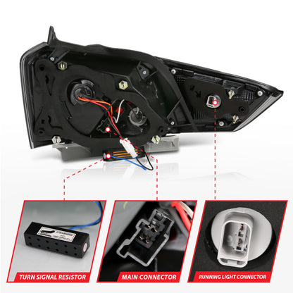 ANZO 14-18 Chevrolet Impala LED Taillights Smoke.