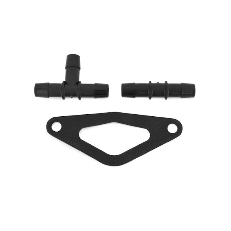 Mishimoto Subaru 02-07 WRX/04-07 STi Top-Mount Intercooler Kit - Powder Coated Black & Red Hoses.