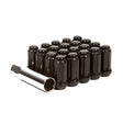 Method Lug Nut Kit - Extended Thread Spline - 12x1.5 - 6 Lug Kit - Black.