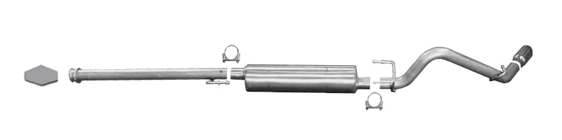Gibson 05-13 Toyota Tacoma Base 4.0L 2.5in Cat-Back Single Exhaust - Aluminized.
