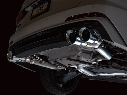 AWE Tuning Touring Catback Exhaust - Diamond Black Tips | 3020-42101