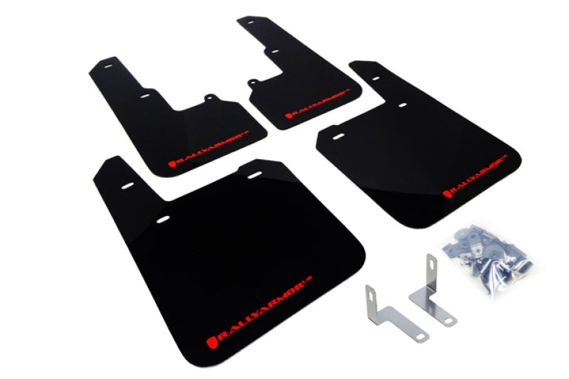Rally Armor 2015 Subaru Outback UR Black Mud Flap w/ Red Logo.