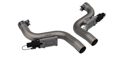 QTP 11-18 Dodge Challenger/Charger 5.7L 2.5in 304SS Aggressor Cutout Dual Mid Pipes.