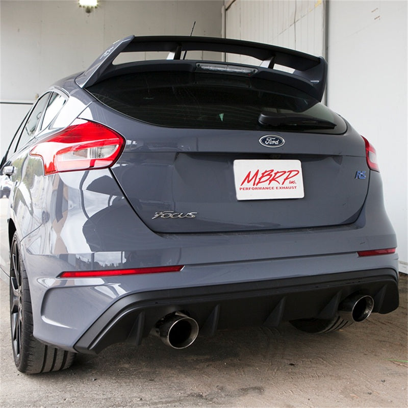 MBRP 2016+ Ford Focus RS 3in Aluminized Dual Outlet Cat-Back Exhaust.
