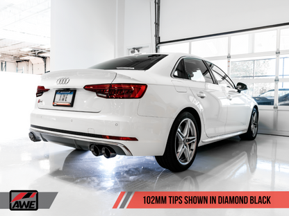 AWE Tuning Touring Catback Exhaust - Diamond Black 102MM Tips | 3010-43050