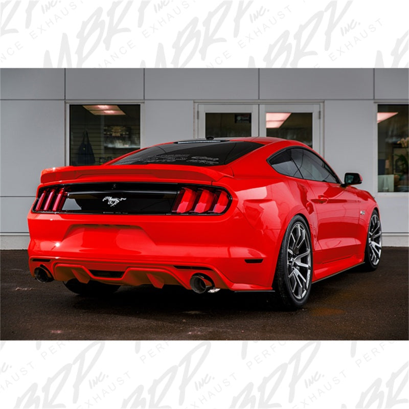MBRP 15-17 Ford Mustang GT 5.0 3in Cat Back Dual Split Rear Race Version 4.5in Tips - Aluminized.