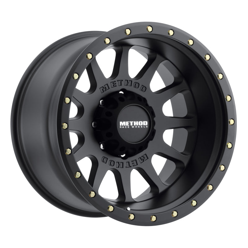 Method MR605 NV 20x10 -24mm Offset 8x170 124.9mm CB Matte Black Wheel.