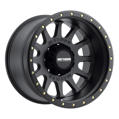 Method MR605 NV 20x10 -24mm Offset 8x170 124.9mm CB Matte Black Wheel.