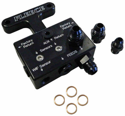 Fleece Performance 03-07 Dodge 5.9L / 07.5-09 6.7L Cummins 3rd Gen Fuel Distribution Block.