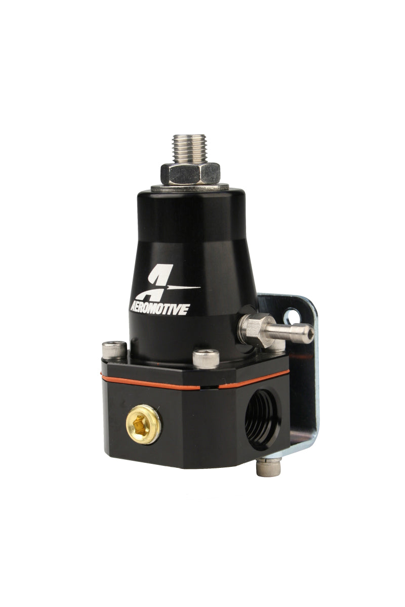 Aeromotive Adjustable Regulator Billet EFI Bypass - (2) -6 Inlets/(1) -6 Return - Black.