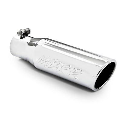 MBRP Universal Tip 3in O.D. Angled Rolled End 2 inlet 10 length.