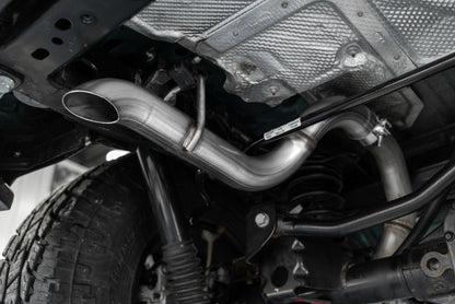 MBRP 2019 Ford Ranger Ecoboost 2.3L 4in OD Tip Single Side Exit 3in T304 Cat Back.