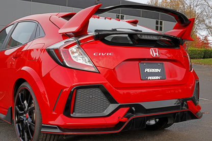 Perrin 10th Gen Civic SI/Type-R/Hatchback Tow Hook Kit (Rear) - Red.