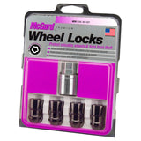 McGard Wheel Lock Nut Set - 4pk. (Cone Seat) 1/2-20 / 3/4 & 13/16 Dual Hex / 1.46in. Length - Black.