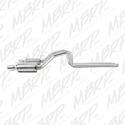 MBRP 05-09 Ford Shelby GT500 / GT Dual Split Rear Street Version 4in Tips T409 Exhaust System.