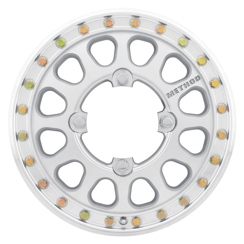 Method MR401-R UTV Beadlock 15x5 5+0/+46mm Offset 4x136 106mm CB Raw Machined w/BH-H24155 Wheel.