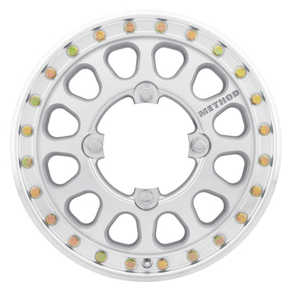 Method MR401-R UTV Beadlock 15x5 5+0/+46mm Offset 4x136 106mm CB Raw Machined w/BH-H24155 Wheel.