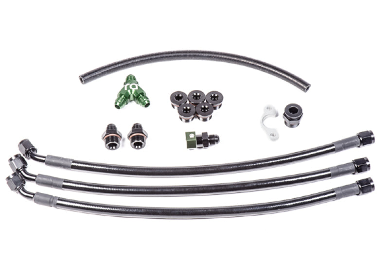 Radium Engineering Nissan VQ35DE Fuel Rail Plumbing Kit.