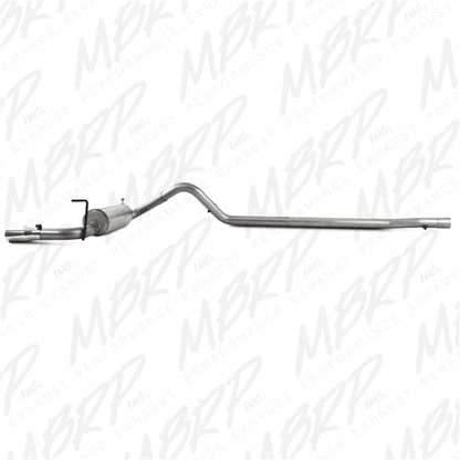 MBRP 2007-2009 Jeep Wrangler 4dr 3.8L V6 Cat Back Single.