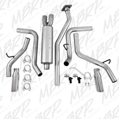 MBRP 2003-2007 Chev/GMC 1500 Classic 4.8/5.3L EC/CC-SB Cat Back Dual Split Side.