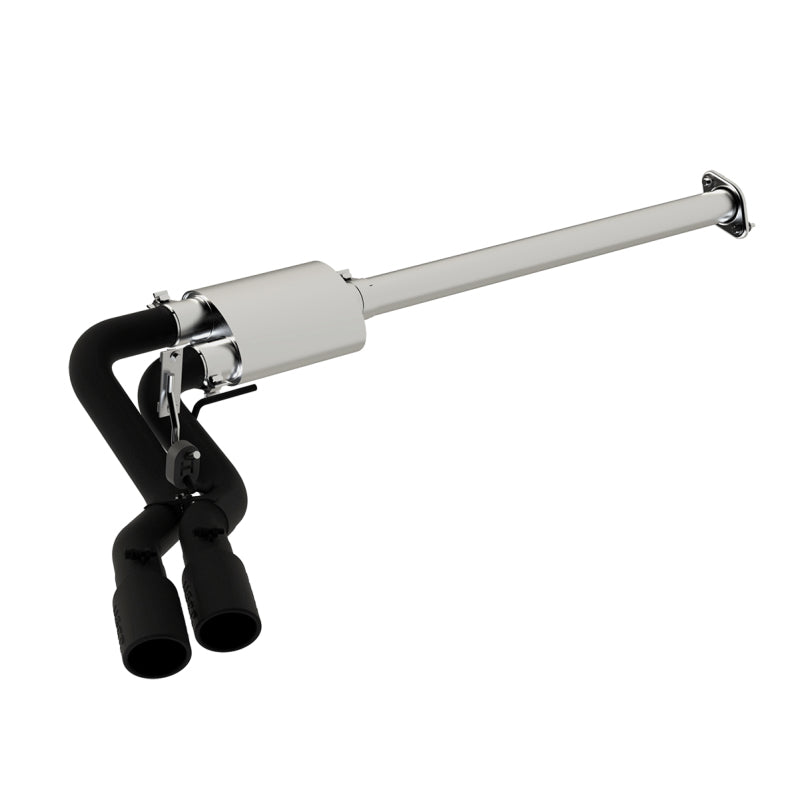 MBRP 15-16 Ford F-150 2.7L/3.5L/5.0L 3in Cat Back Single Side Pre-Axle Dual Exit Black Coated.