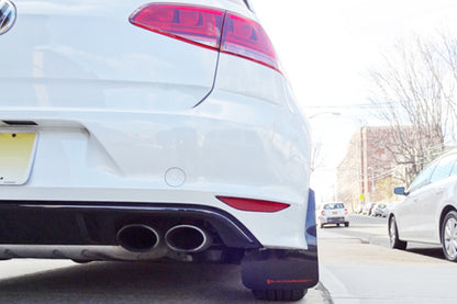 Rally Armor 2015-2017.5 VW Golf R UR Black Mud Flap w/ Grey Logo.