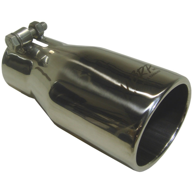 MBRP Universal Tip 2.5 O.D. Oval End 3.75 Inlet 10in length - Black Finish.