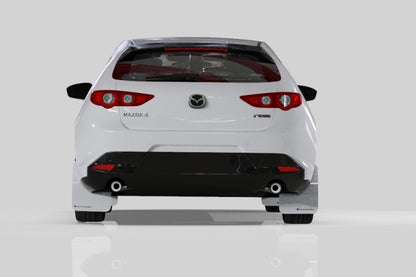 Rally Armor 2019+ Mazda3 GT Sport Hatch UR Black Mud Flap w/ Red Logo.