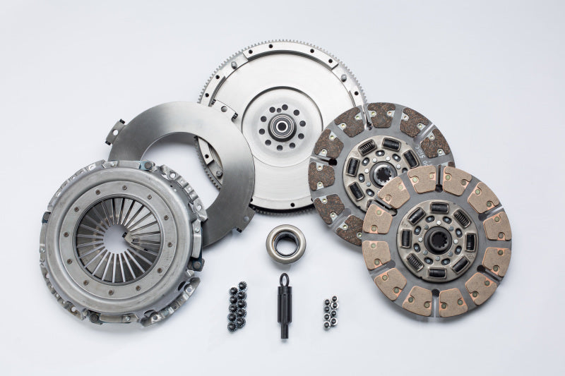 South Bend Clutch 94-98 Ford 7.3 Powerstroke ZF-5 Street Dual Disc Organic Clutch Kit.