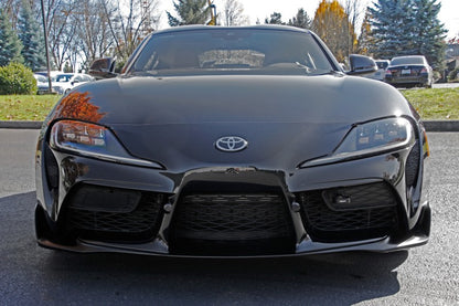 Perrin 2020 Toyota Supra Tow Hook Kit (Front) - Black.