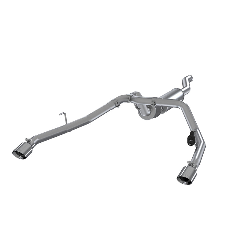 MBRP 2020 Jeep Gladiator 3.6L 2.5in Dual Rear Exit Cat Back Exhaust Aluminized.