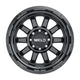 Weld Off-Road W168 20X10 Stealth 8X165.1 ET-18 BS4.75 Gloss Black 125.1