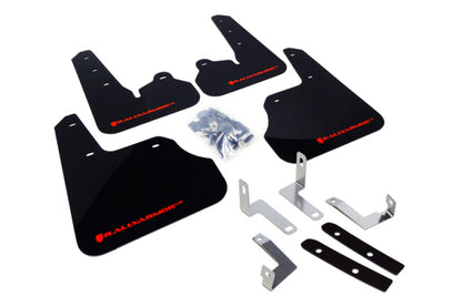 Rally Armor 12+ Subaru Impreza 5dr Hatch/4dr Sedan UR Black Mud Flap w/ Red Logo.